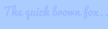 Image with Font Color 99BBFF and Background Color AACCFF